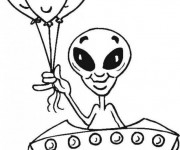 Coloriage Zinzin les extraterrestres