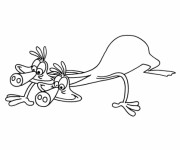 Coloriage Zinzin s'enfilent