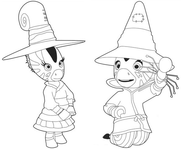 Coloriage et dessins gratuits Zou la petite sorcière à imprimer