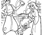Coloriage Aladdin 30