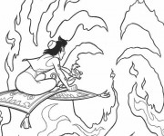 Coloriage Aladdin 40