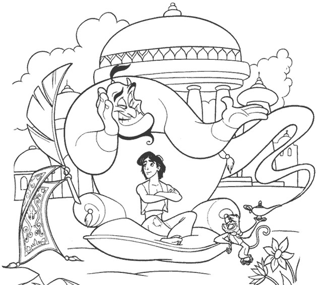 Coloriage et dessins gratuits Aladdin 47 à imprimer