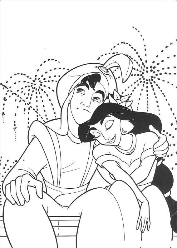 Coloriage et dessins gratuits Aladdin 61 à imprimer
