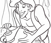 Coloriage Aladdin et la lampe magique