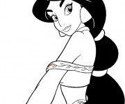 Coloriage Dessin Jasmine