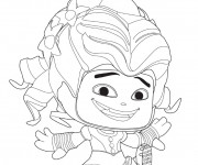 Coloriage Alice au pays des merveilles caricature