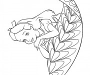Coloriage La belle Alice au pays des merveilles