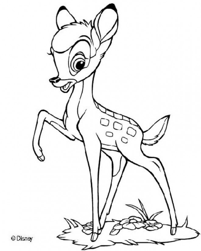 Coloriage Bambi Gratuit A Imprimer