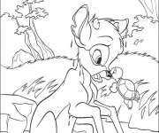 Coloriage Bambi Walt Disney