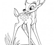 Coloriage et dessins gratuit Geno Bambi à imprimer