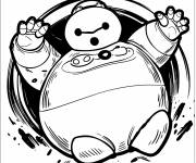 Coloriage Baymax arrive
