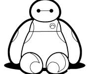Coloriage et dessins gratuit Baymax assis à imprimer