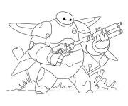 Coloriage Baymax de bande anim&eacute;e