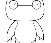Coloriage et dessins gratuit Baymax de cartoon à imprimer