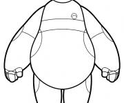 Coloriage Baymax debout