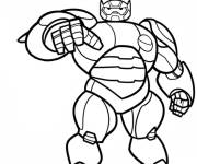 Coloriage Baymax en armure