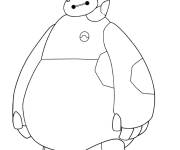 Coloriage et dessins gratuit Baymax et Mochi à imprimer