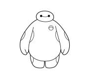 Coloriage Baymax facile