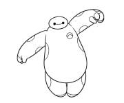 Coloriage Baymax pour maternelle