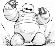 Coloriage Baymax vectoriel cp