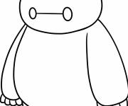 Coloriage Chibi Baymax pour &acirc;ge pr&eacute;scolaire
