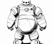 Coloriage Combinaison d'armure Baymax