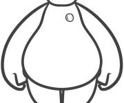 Coloriage et dessins gratuit Gros Baymax à imprimer