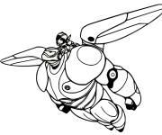 Coloriage Hiro et Baymax