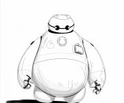 Coloriage Le mignon Baymax