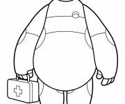 Coloriage M&eacute;decin Baymax