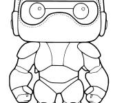 Coloriage Robot Bymax mignon
