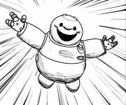 Coloriage Vol de Baymax