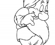 Coloriage Le nain Timide