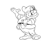 Coloriage Prof de blanche neige