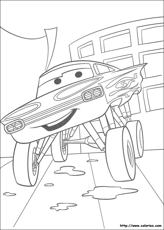 Coloriage Cars gratuit à imprimer liste 20 à 40
