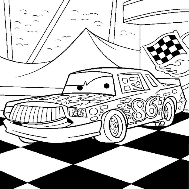 Coloriage Camion Cars A Imprimer