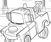 Coloriage Cars Martin remorqueur