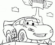 Coloriage Flash remporte la victoire