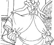 Coloriage Princesse Cendrillon