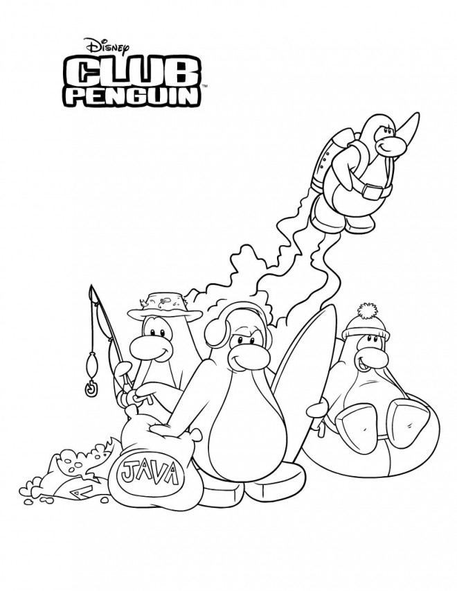 Coloriage et dessins gratuits Club Penguin à colorier à imprimer