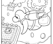 Coloriage Club Penguin Découvreur