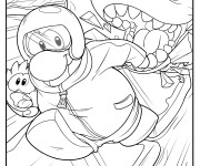 Coloriage et dessins gratuit Club Penguin et L'aventure à imprimer