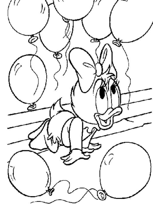 Coloriage et dessins gratuits Bébé Daisy de Disney à imprimer