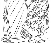 Coloriage Daisy choisit un sac &agrave; main