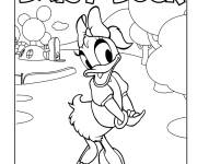 Coloriage Daisy Duck en toute beauté