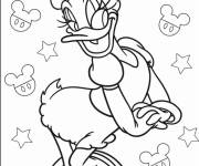 Coloriage Daisy Duck Kawaii