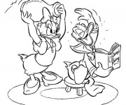 Coloriage et dessins gratuit Daisy en colère de Donald à imprimer