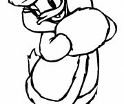 Coloriage Daisy et son manteau de fourrure