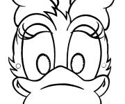 Coloriage Masque de Daisy Duck de Disney