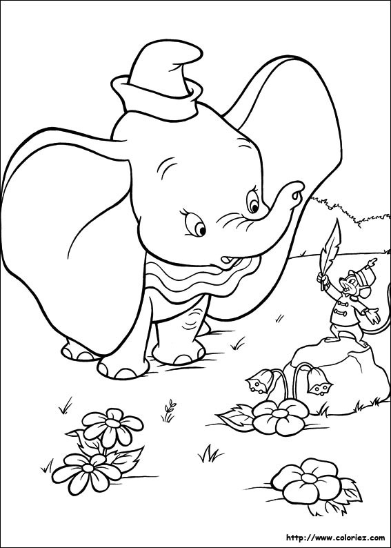Coloriage Dumbo 8 gratuit à imprimer en ligne dumbo 8 2488
